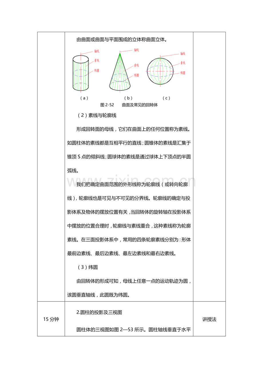 模块二任务3.2圆柱圆锥的投影.doc_第2页