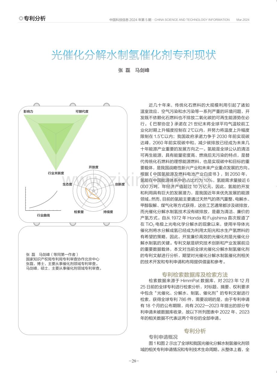 光催化分解水制氢催化剂专利现状.pdf_第1页