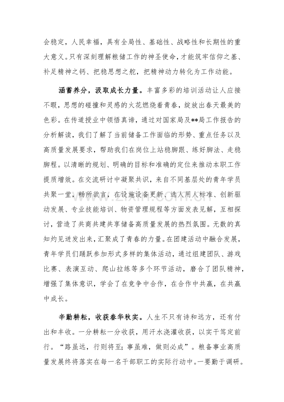 参加局机关青年研讨培训班感悟范文.docx_第2页