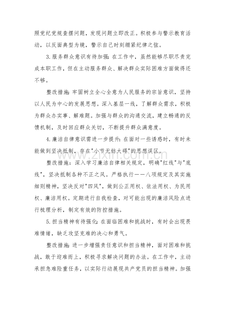 党纪学习教育工作计划问题整改清单合集（含整改措施）.docx_第2页