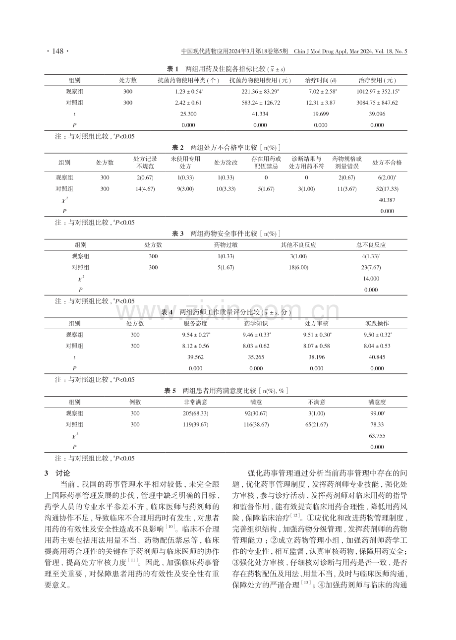 强化药事管理对促进临床合理用药的效果分析.pdf_第3页