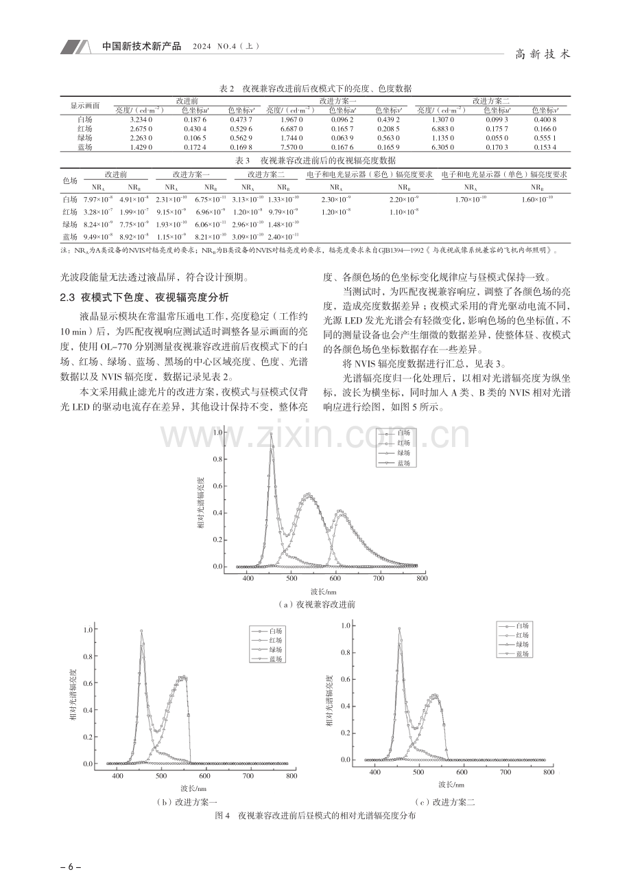 基于截止滤光片的液晶显示模块夜视兼容改进.pdf_第3页