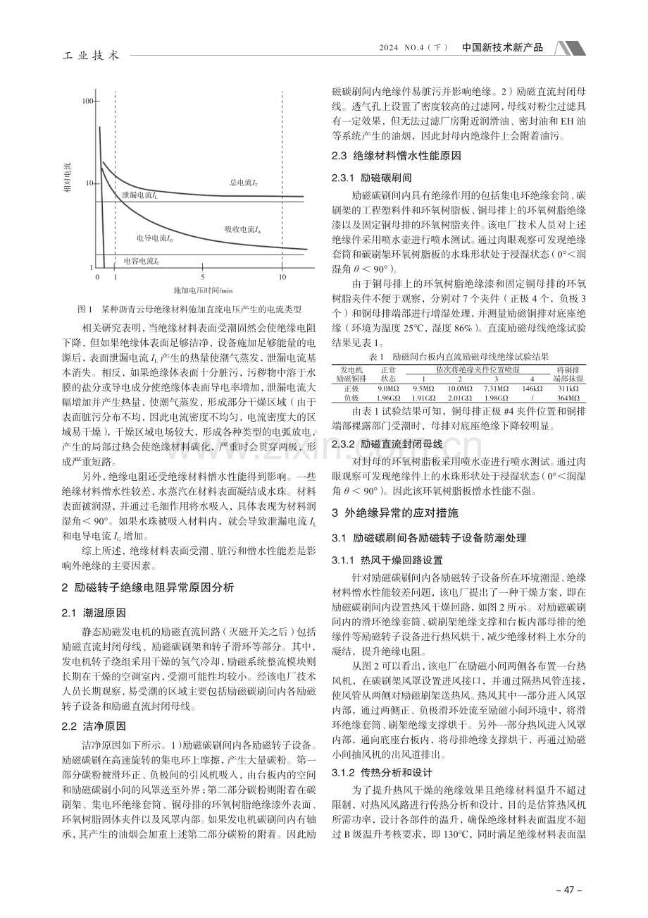 发电机励磁转子外绝缘异常原因及措施分析.pdf_第2页