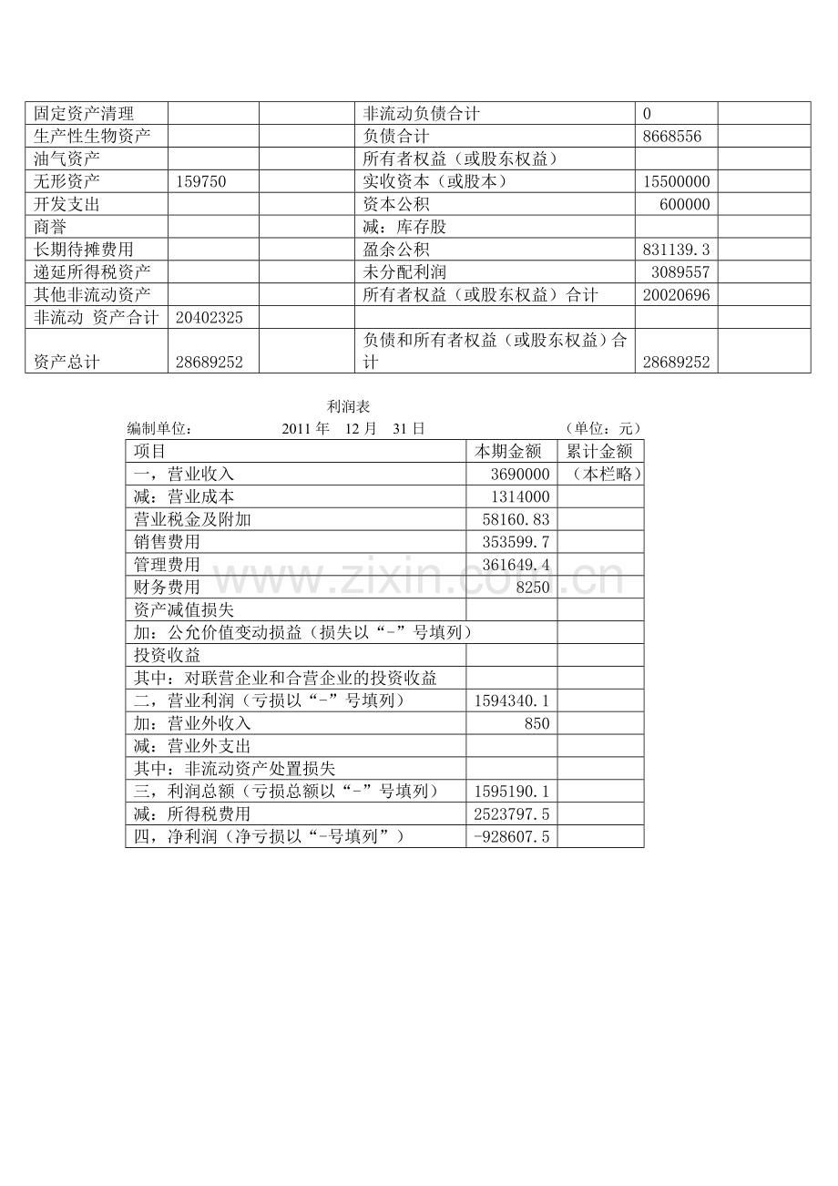 项目九-----编制财务会计报告参考答案.doc_第3页