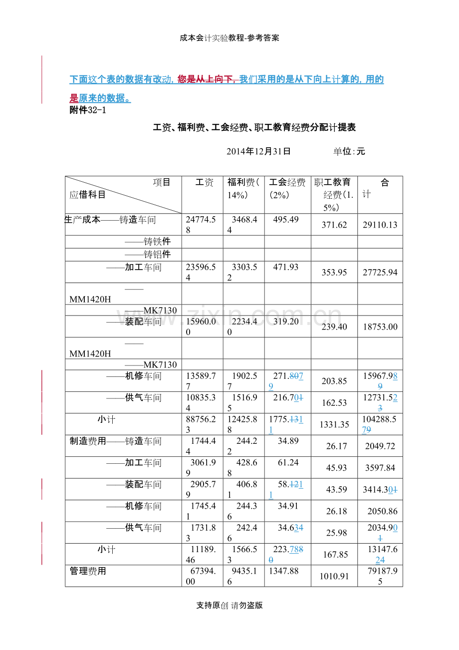 成本会计实验教程-参考答案.pdf_第2页