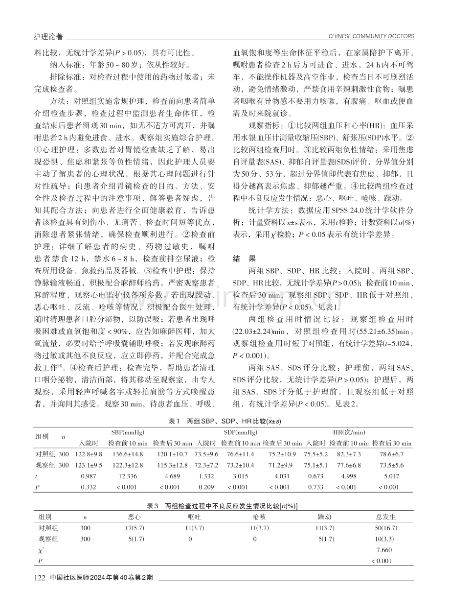 综合护理在无痛胃镜检查中的应用效果分析.pdf_第2页