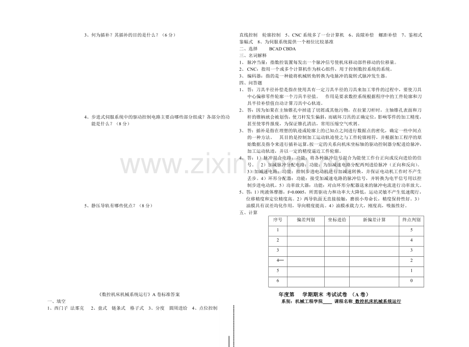 数控机床机械系统运行期末试卷及答案2套AB卷.doc_第2页