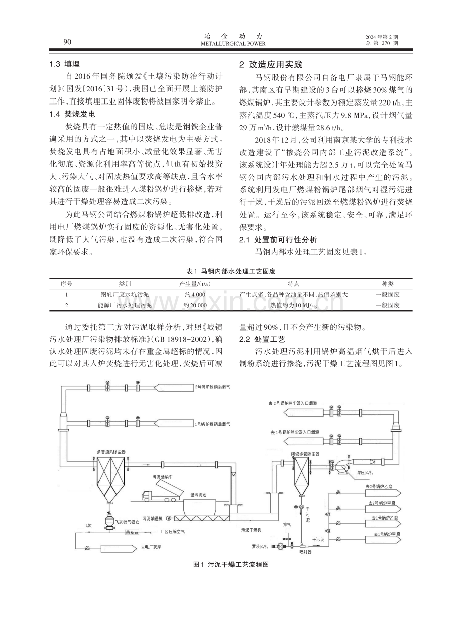 利用燃煤电厂锅炉进行水处理固废处置应用.pdf_第2页