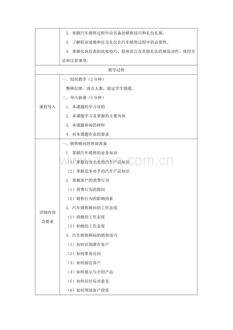 《汽车销售实务》全套教案-授课电子教案-整本书电子讲义-教学讲义.docx_第2页