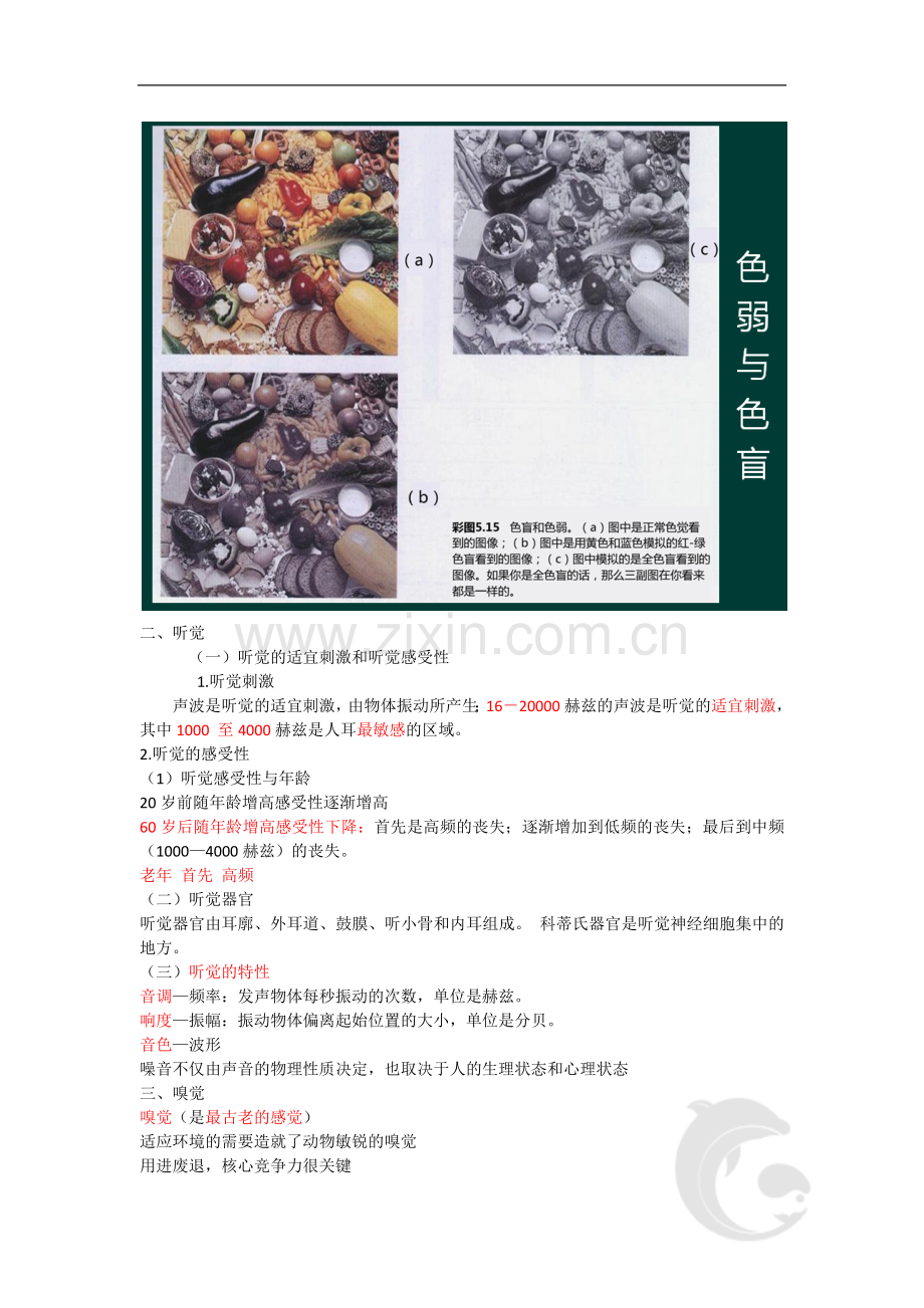 心理咨询师考试考点归纳总结3-基础心理学-感觉、知觉.doc_第3页