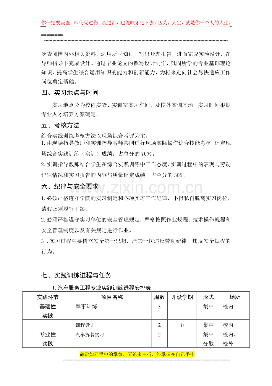 汽车服务工程实践训练大纲.doc_第2页