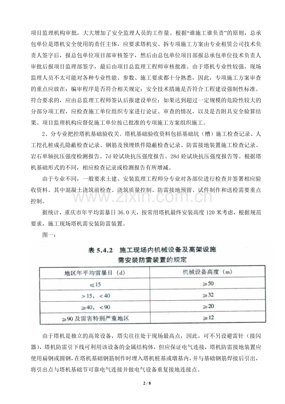 浅谈施工现场塔机安装安全监理.docx_第2页