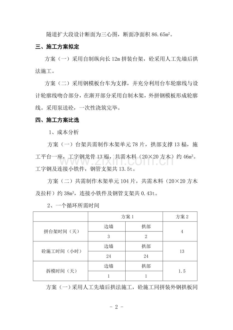 隧道二次衬砌施工方案.doc_第2页