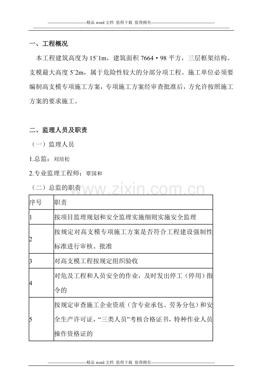 高支模工程安全监理实施细则.doc_第2页