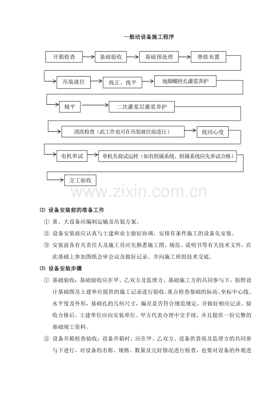 污水处理厂设备安装施工技术方案.doc_第2页