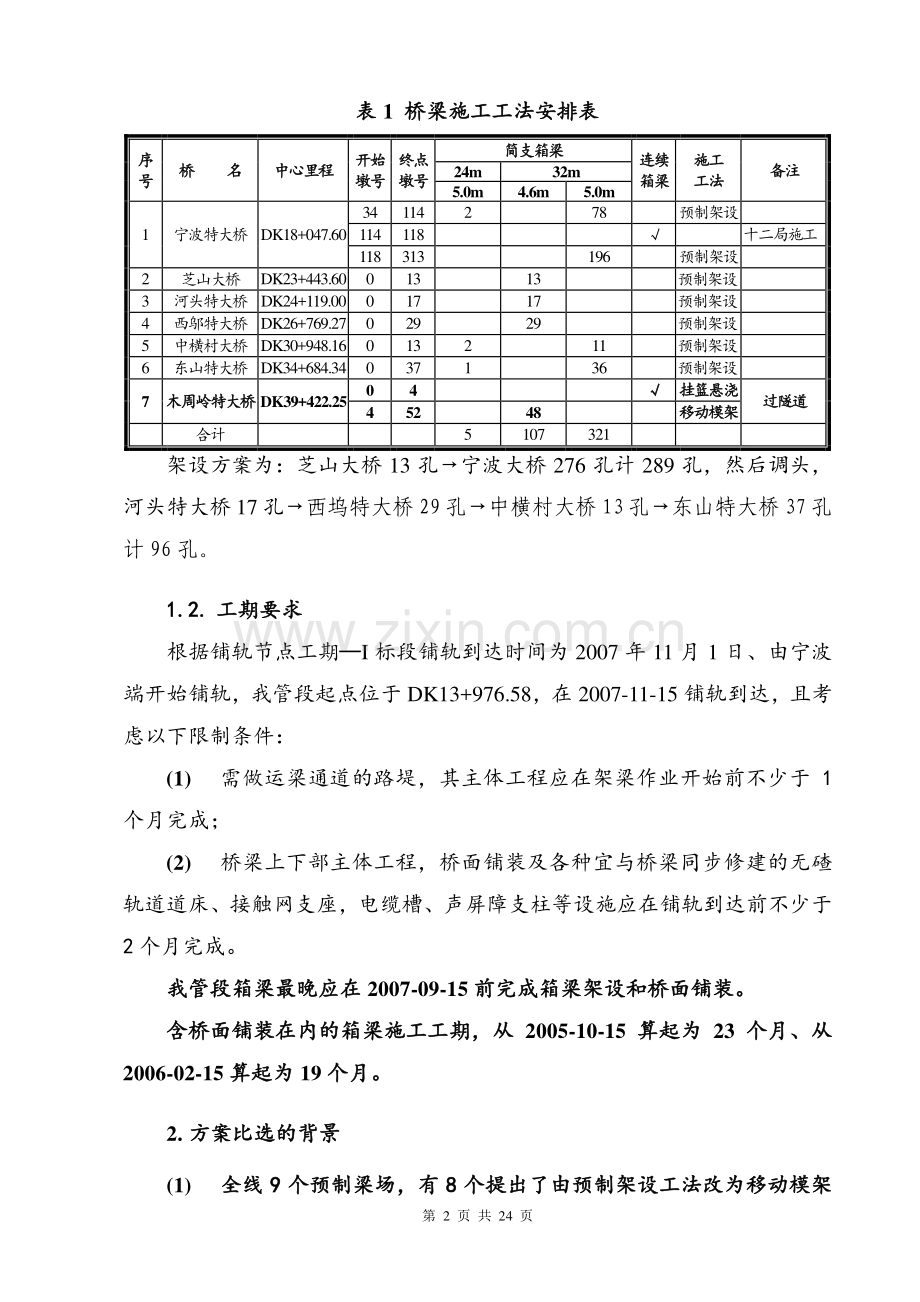 关于甬台温客专简支箱梁施工方案比选的报告.doc_第2页