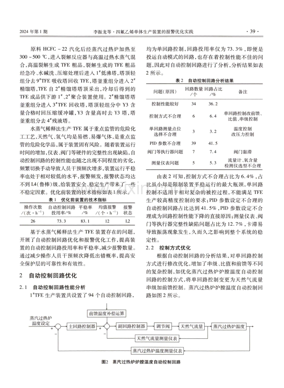 四氟乙烯单体生产装置的报警优化实践.pdf_第2页