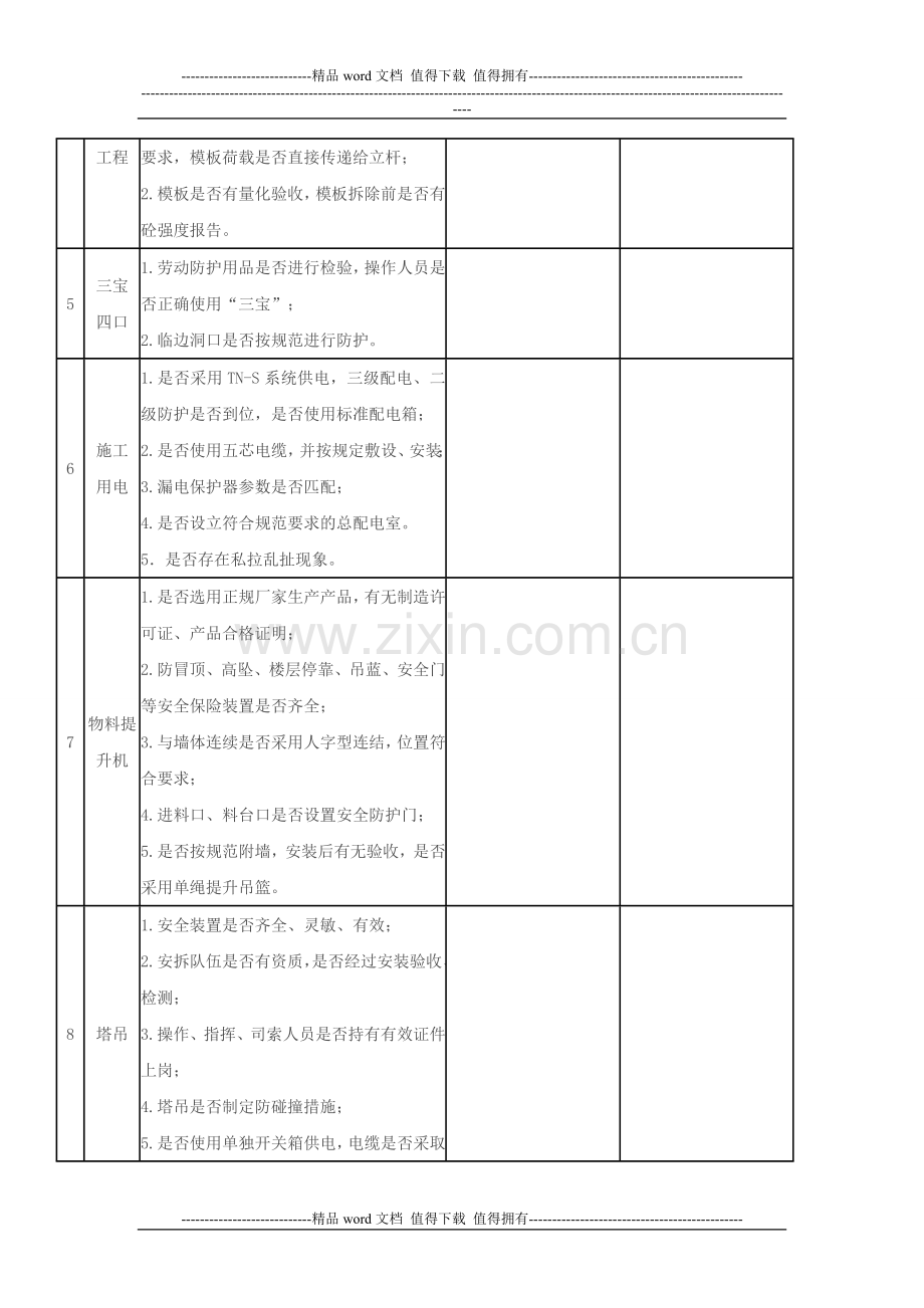 建筑施工安全检查表1.doc_第3页