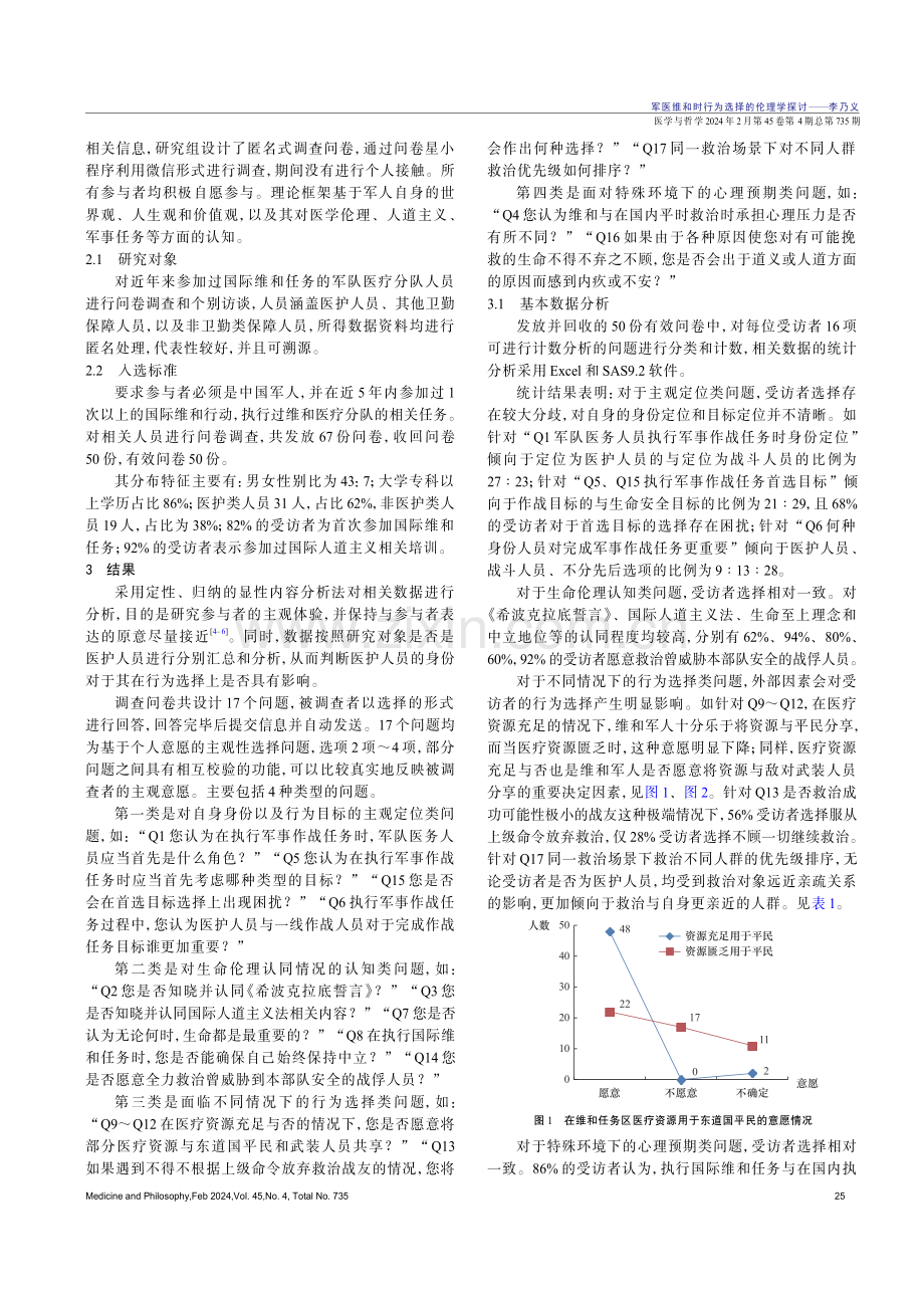 军医维和时行为选择的伦理学探讨.pdf_第2页