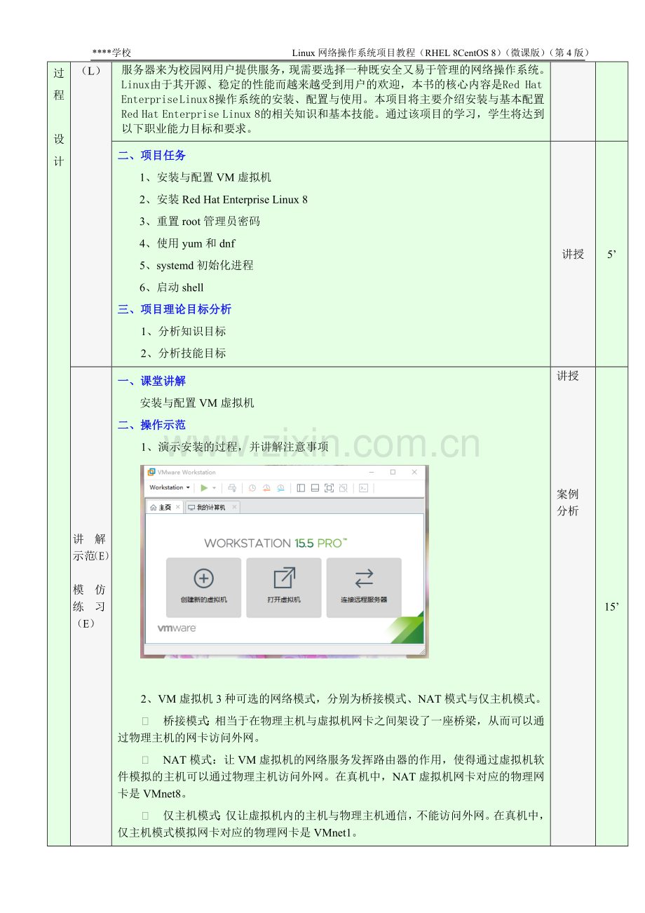 《Linux网络操作系统项目教程(RHEL-8CentOS-8)(微课版)(第4版)》电子教案全.doc_第2页