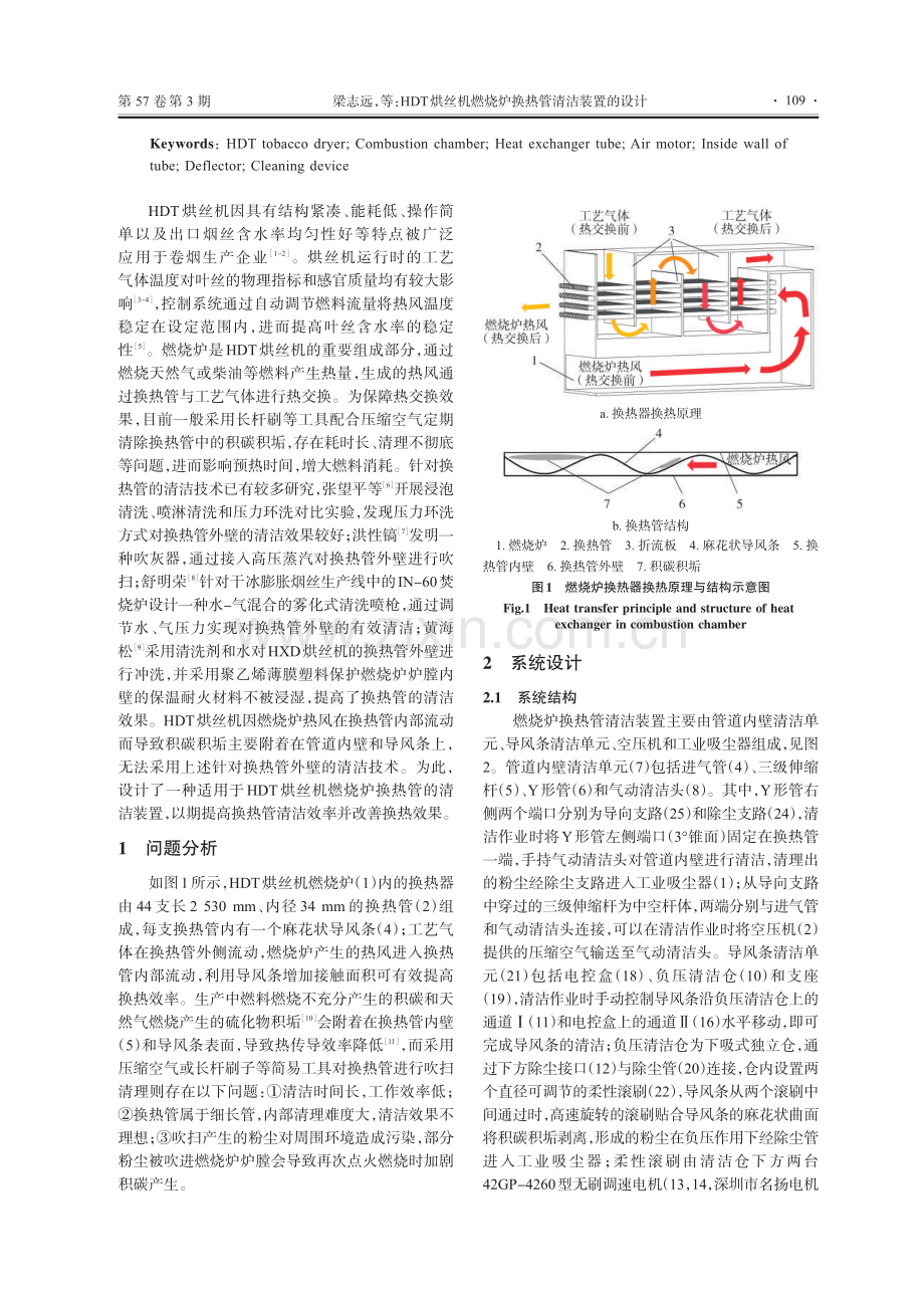 HDT烘丝机燃烧炉换热管清洁装置的设计.pdf_第2页