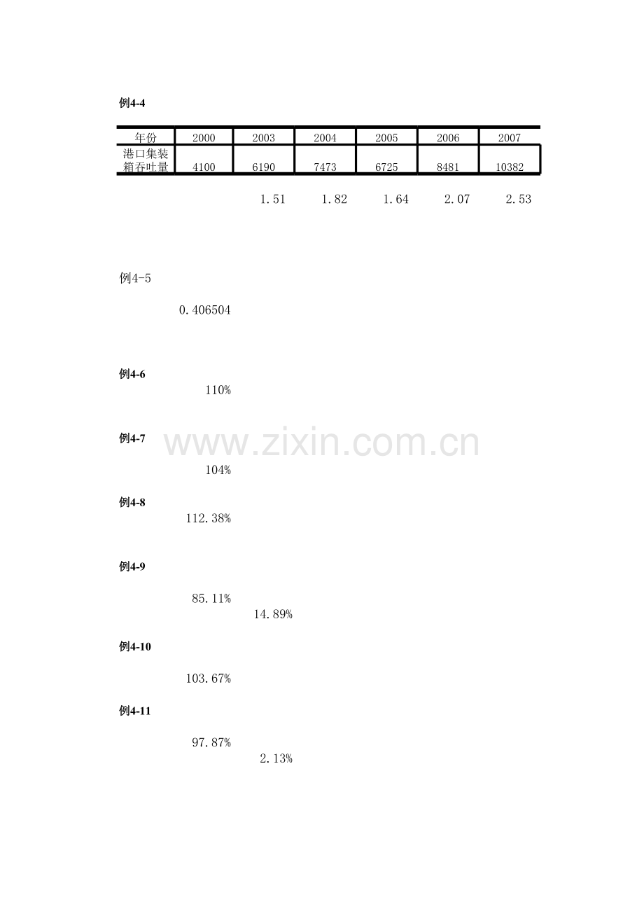 v统计技术应用课件第四章例题计算记录.xls_第2页