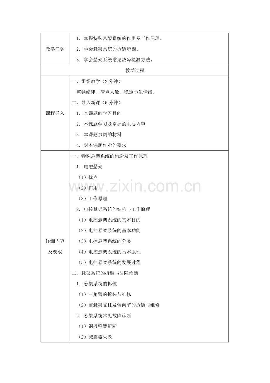 《汽车悬架、转向与制动系统维修》教案.docx_第3页