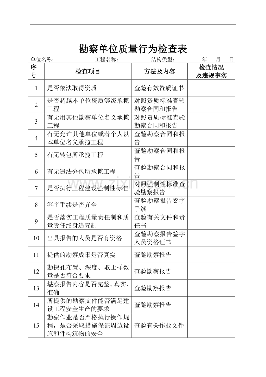 工程质量检查用表.doc_第2页