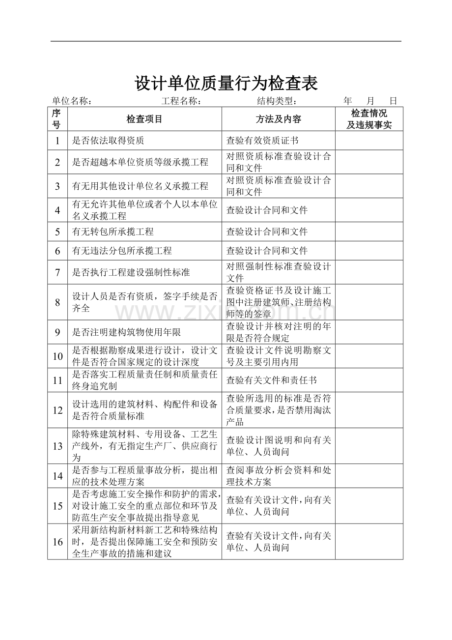 工程质量检查用表.doc_第3页