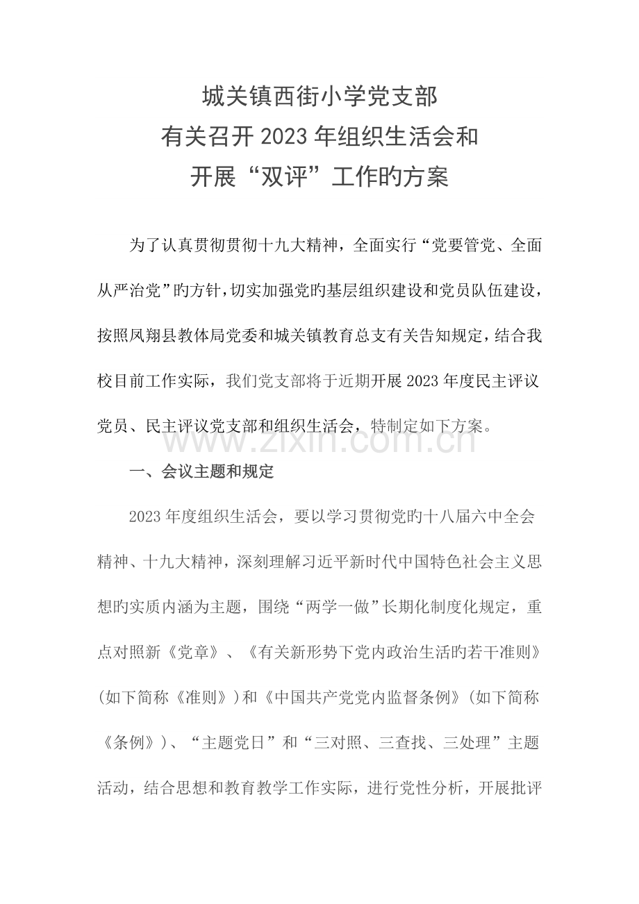 组织生活会方案.docx_第2页