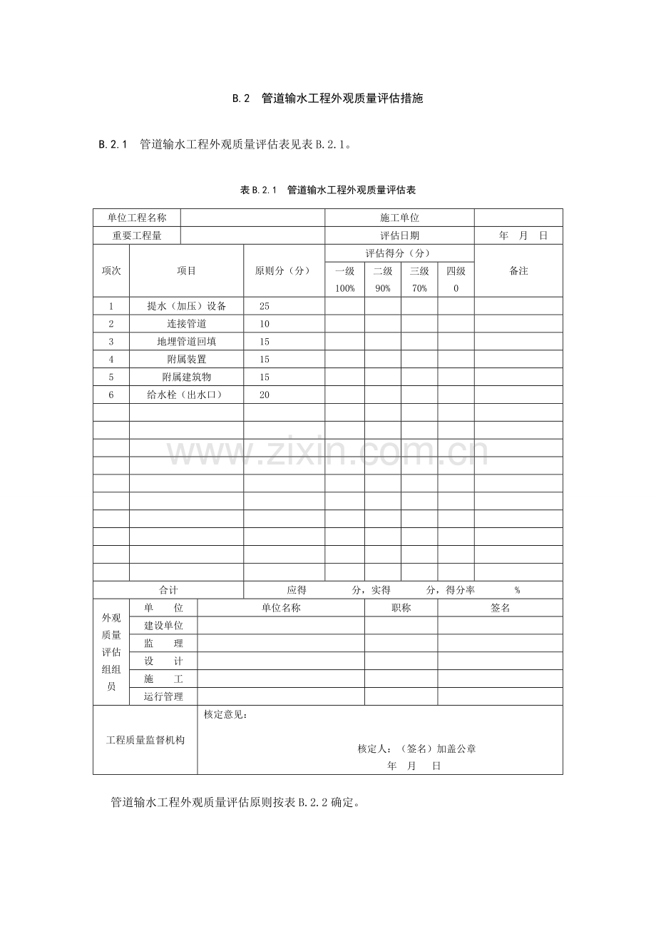 节水灌溉工程验收表和外观质量评定表.doc_第3页