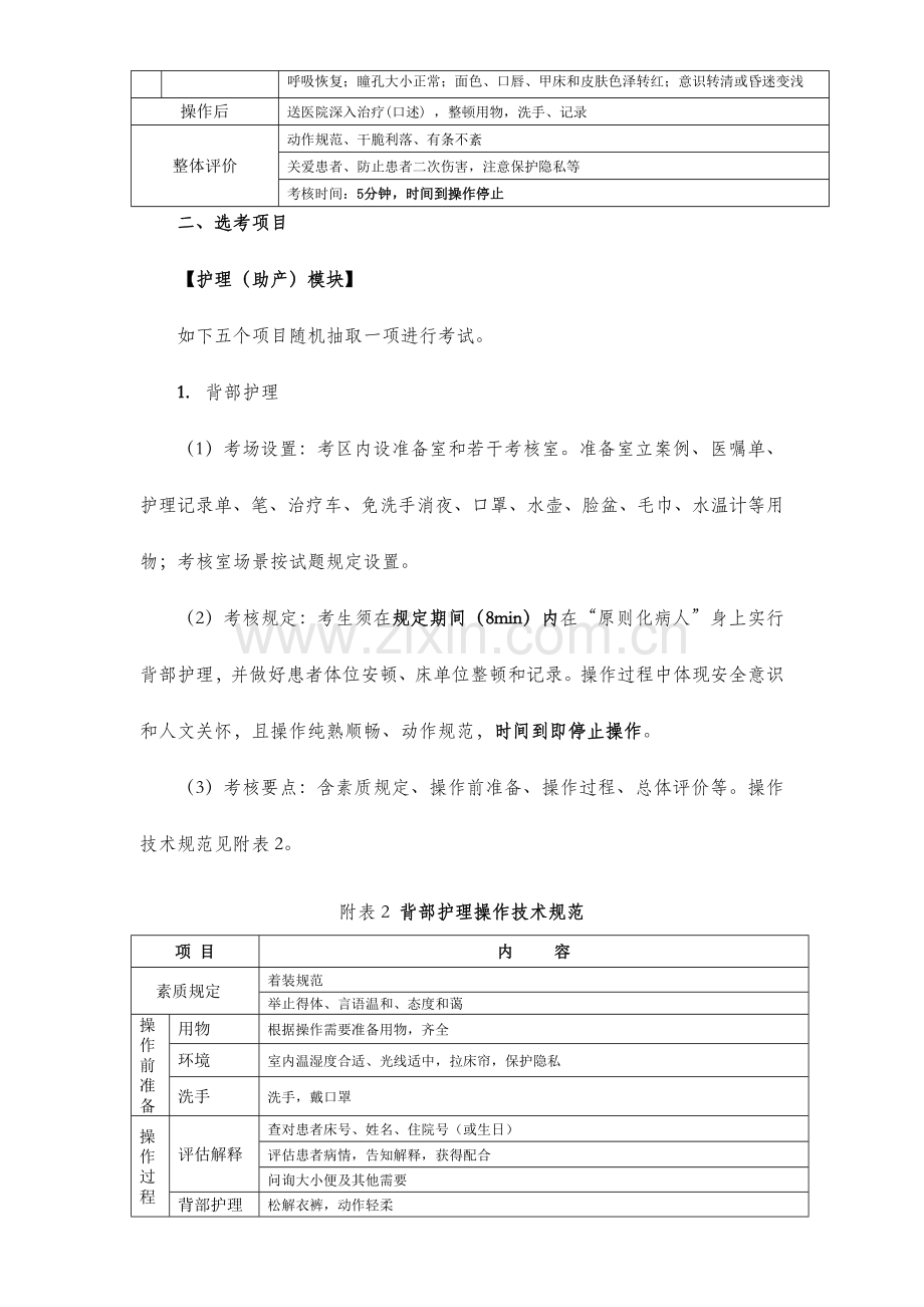 浙江省高校招生职业技能考试医学护理类技能操作技术规范.doc_第2页