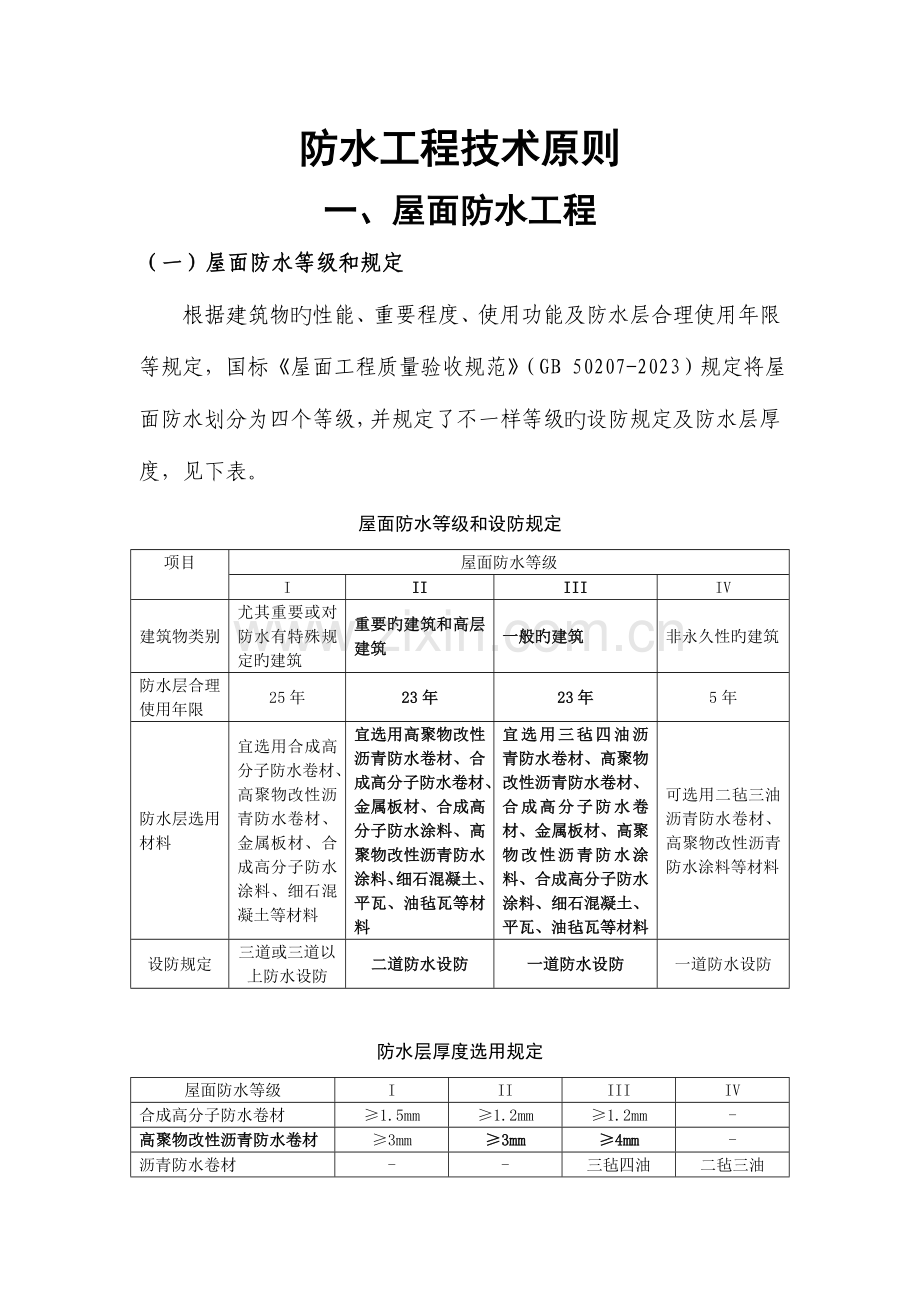 防水工程技术标准.doc_第1页