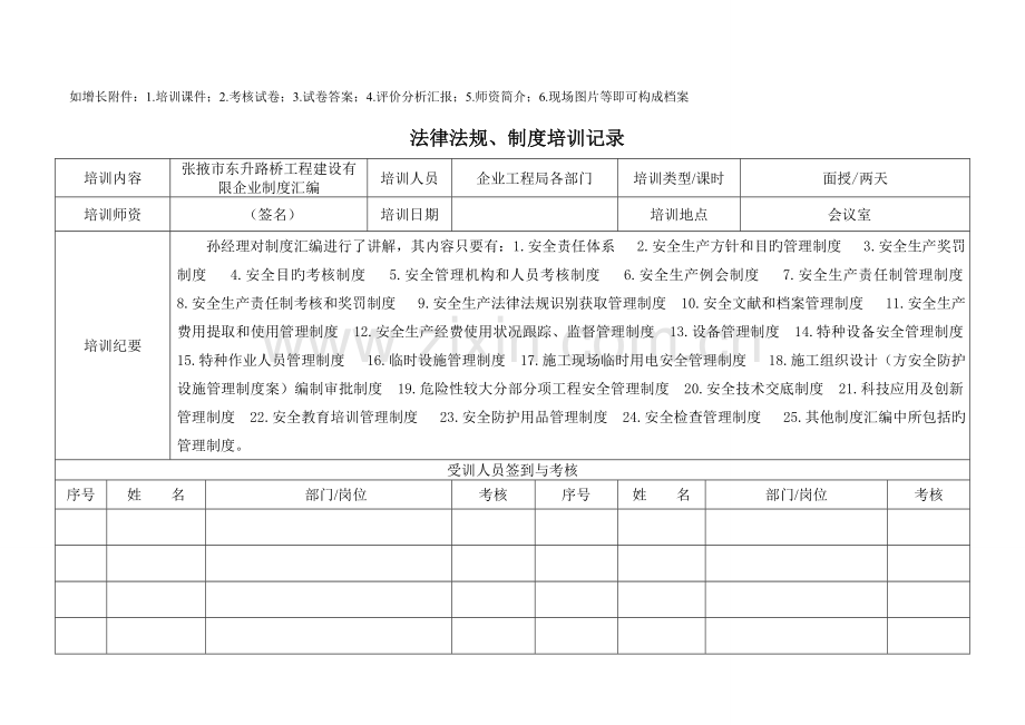 法律法规制度培训教育记录签字课件.doc_第3页