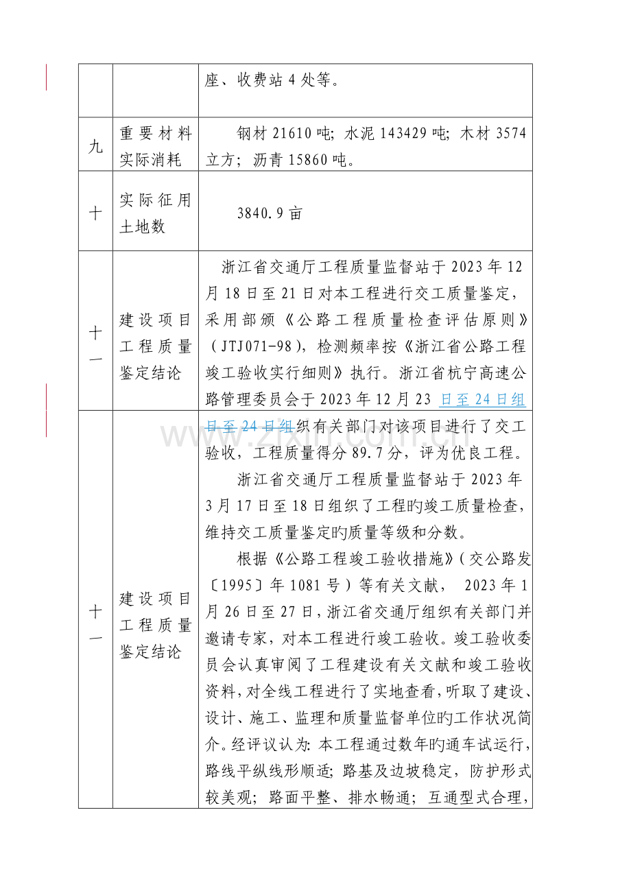 王家浜至青山公路项目竣工验收鉴定书.doc_第3页