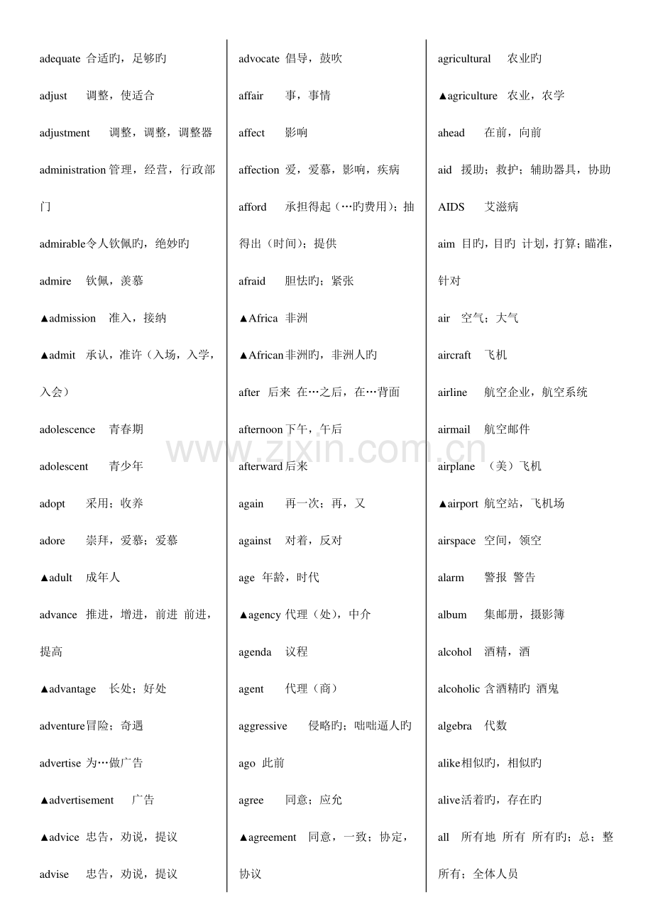 2023年高中英语3500个必背单词.doc_第2页