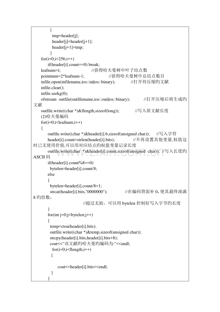 2023年新版数据结构哈夫曼编码实验报告.doc_第3页