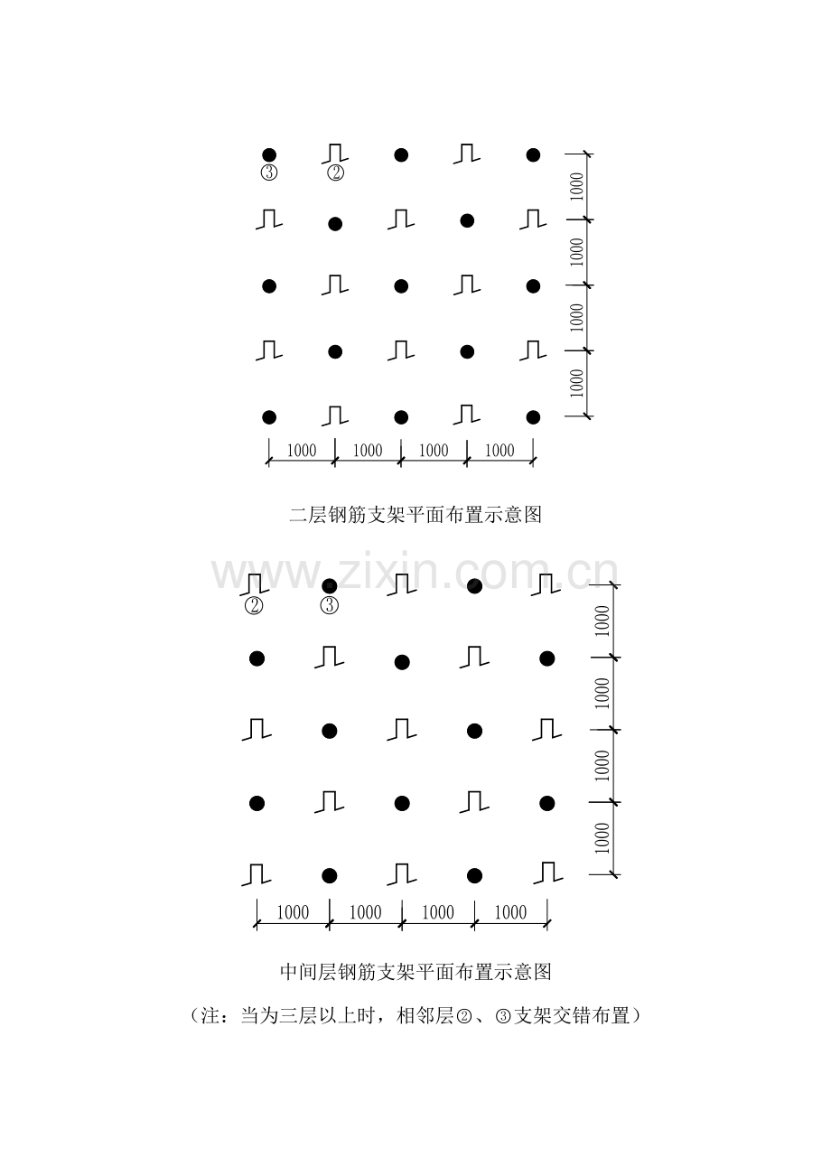 大面积混凝土筏板-钢筋支架及马镫施工方案.doc_第3页