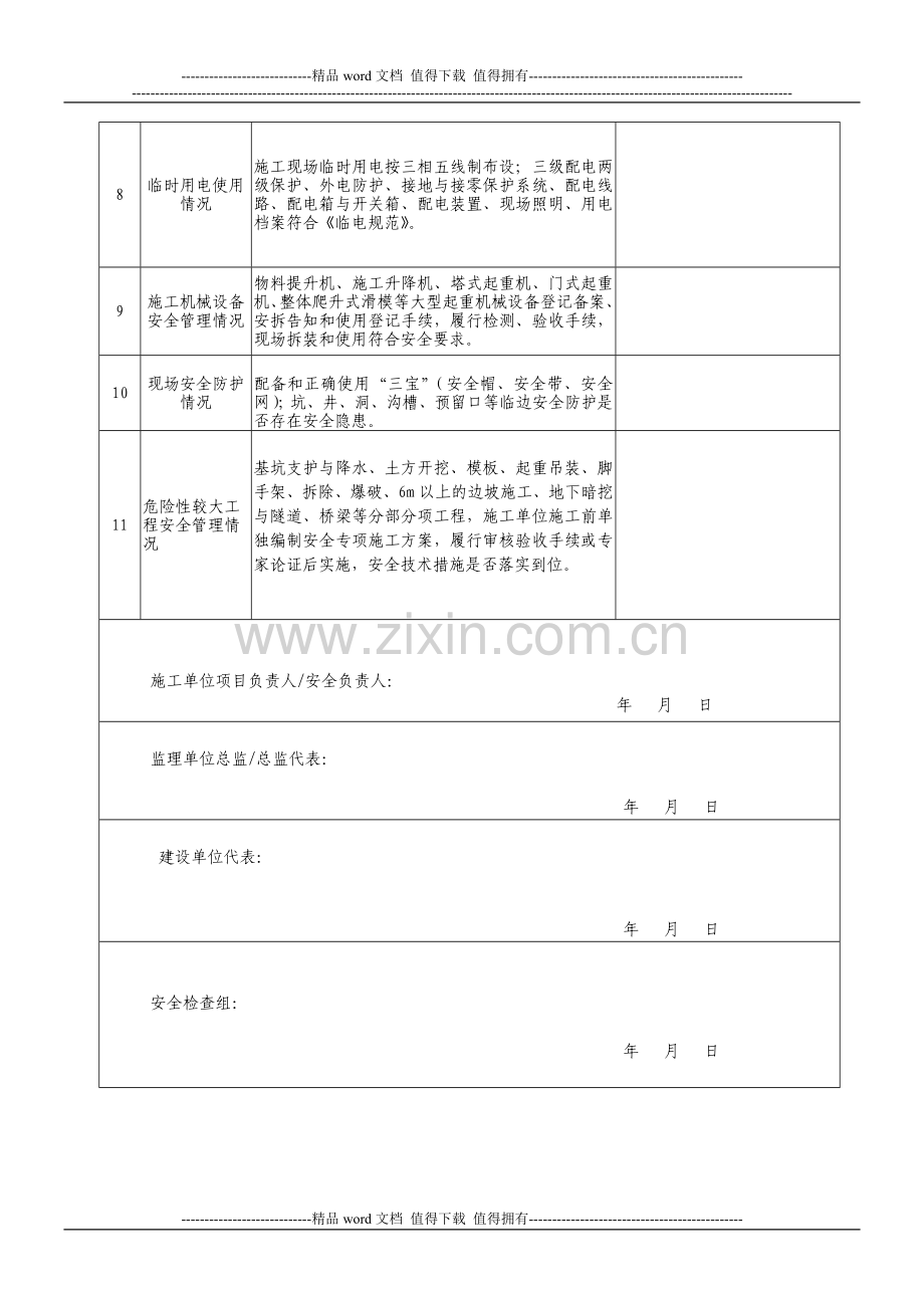 安全大检查施工检查表.doc_第2页