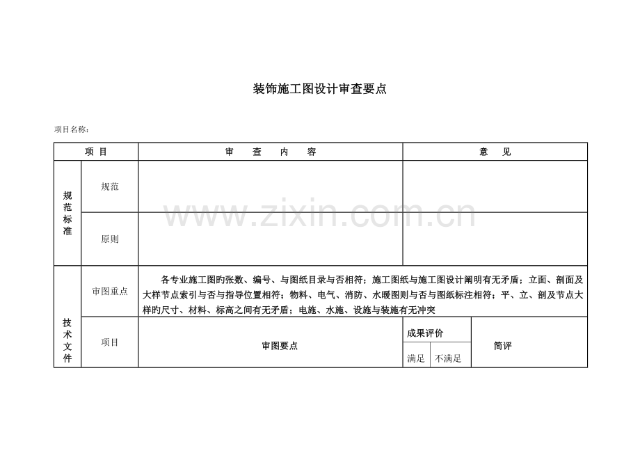 装饰施工图审查要点.doc_第1页