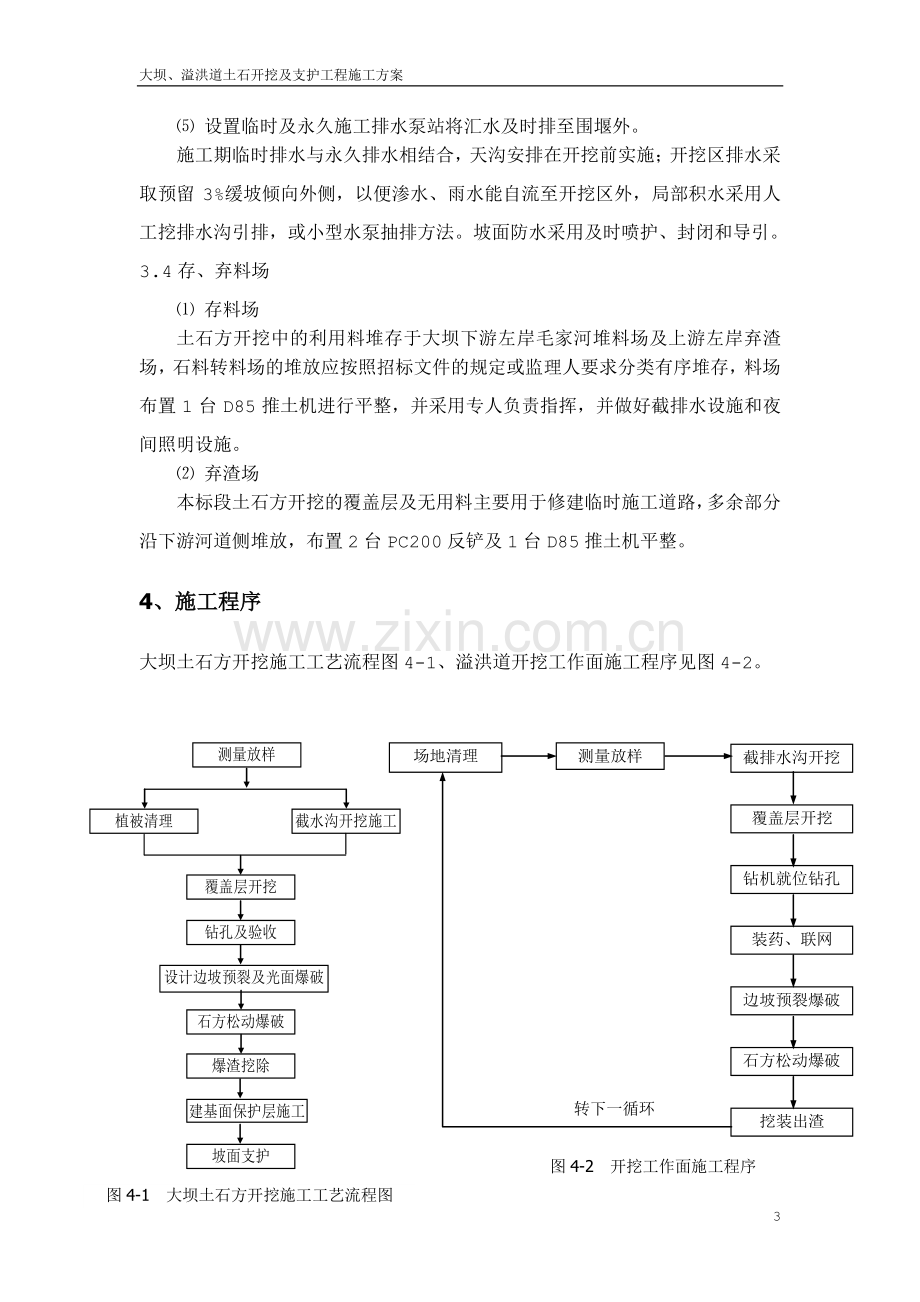 大坝、溢洪道土石开挖施工方案.doc_第3页