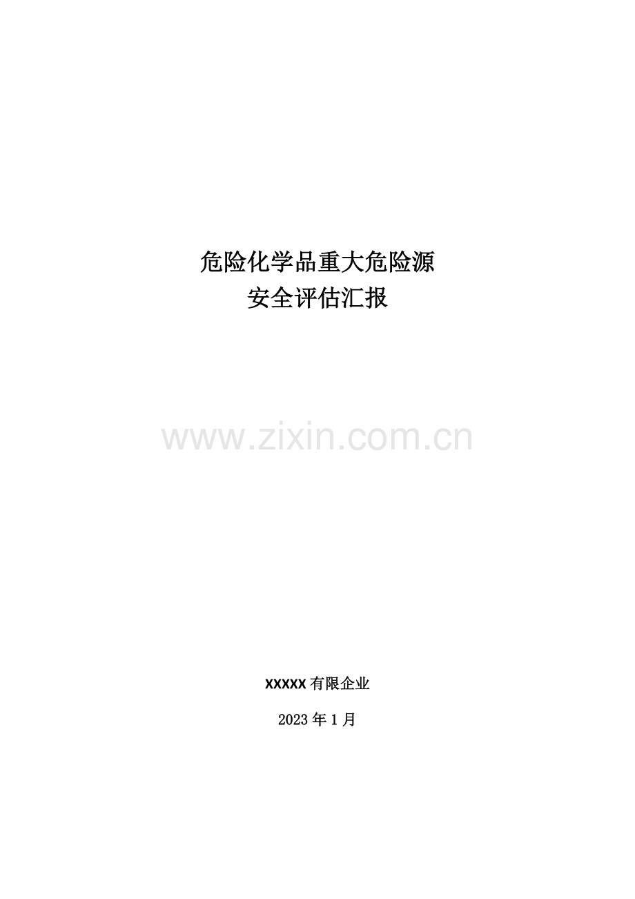 重大危险源安全评估报告.docx_第1页