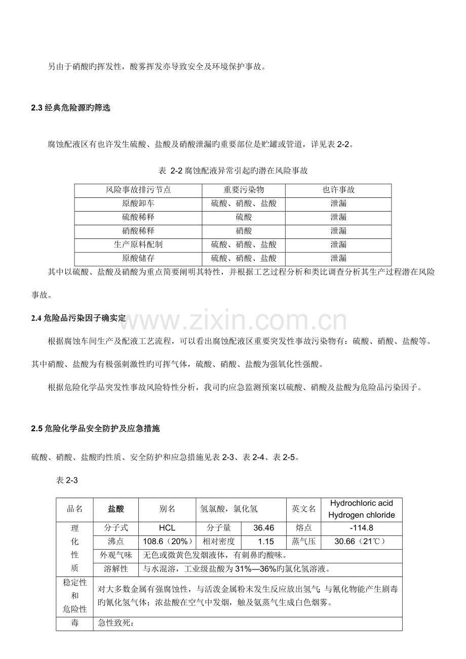 腐蚀配液课危险化学品事故应急救援预案.doc_第3页