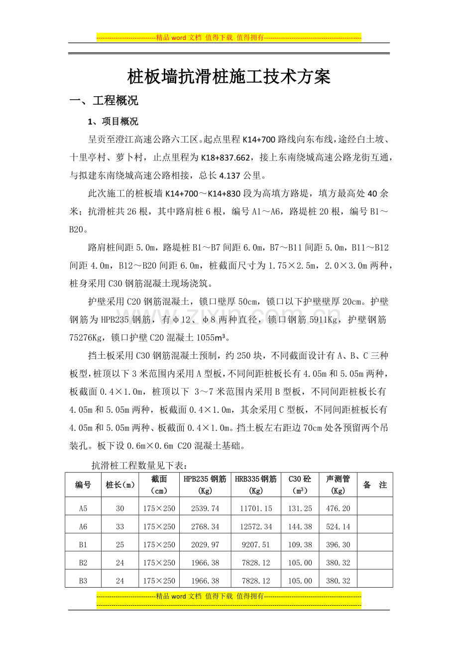 抗滑桩施工技术方案.docx_第1页