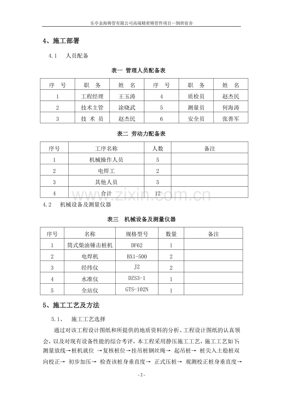 金海项目-宿舍楼预制管桩试桩施工方案.doc_第3页