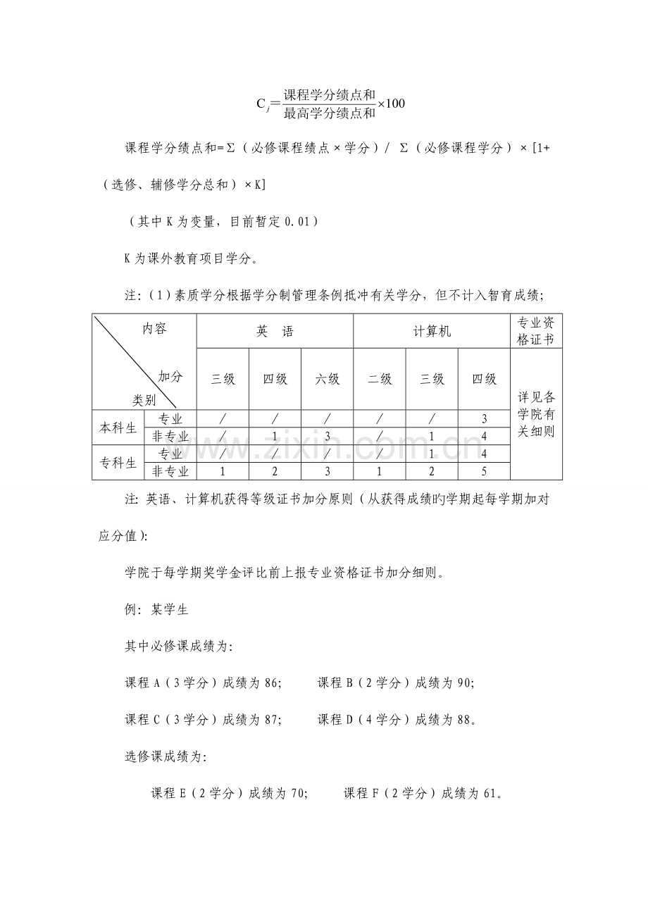 温州商学院学生奖学金评比实施细则.doc_第3页