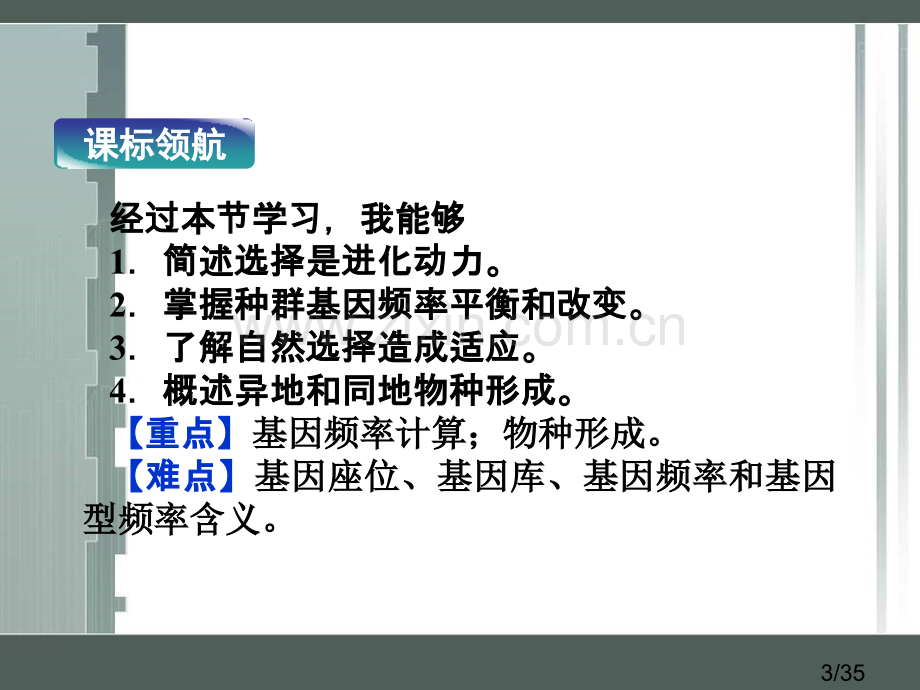 5.2-进化性变化是怎样发生的-课件(浙科版必修2)市公开课获奖课件省名师优质课赛课一等奖课件.ppt_第3页