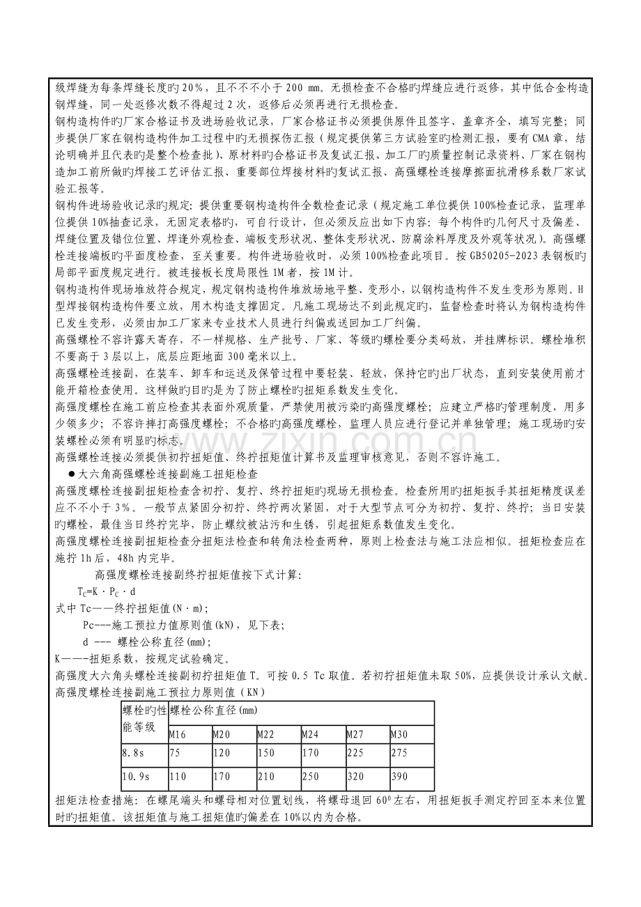 钢结构技术交底记录表.doc_第3页