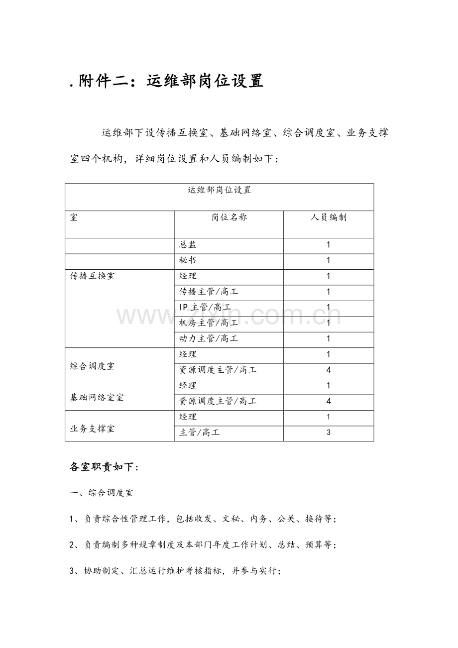 运维部组织架构岗位说明和工作流程.doc_第2页