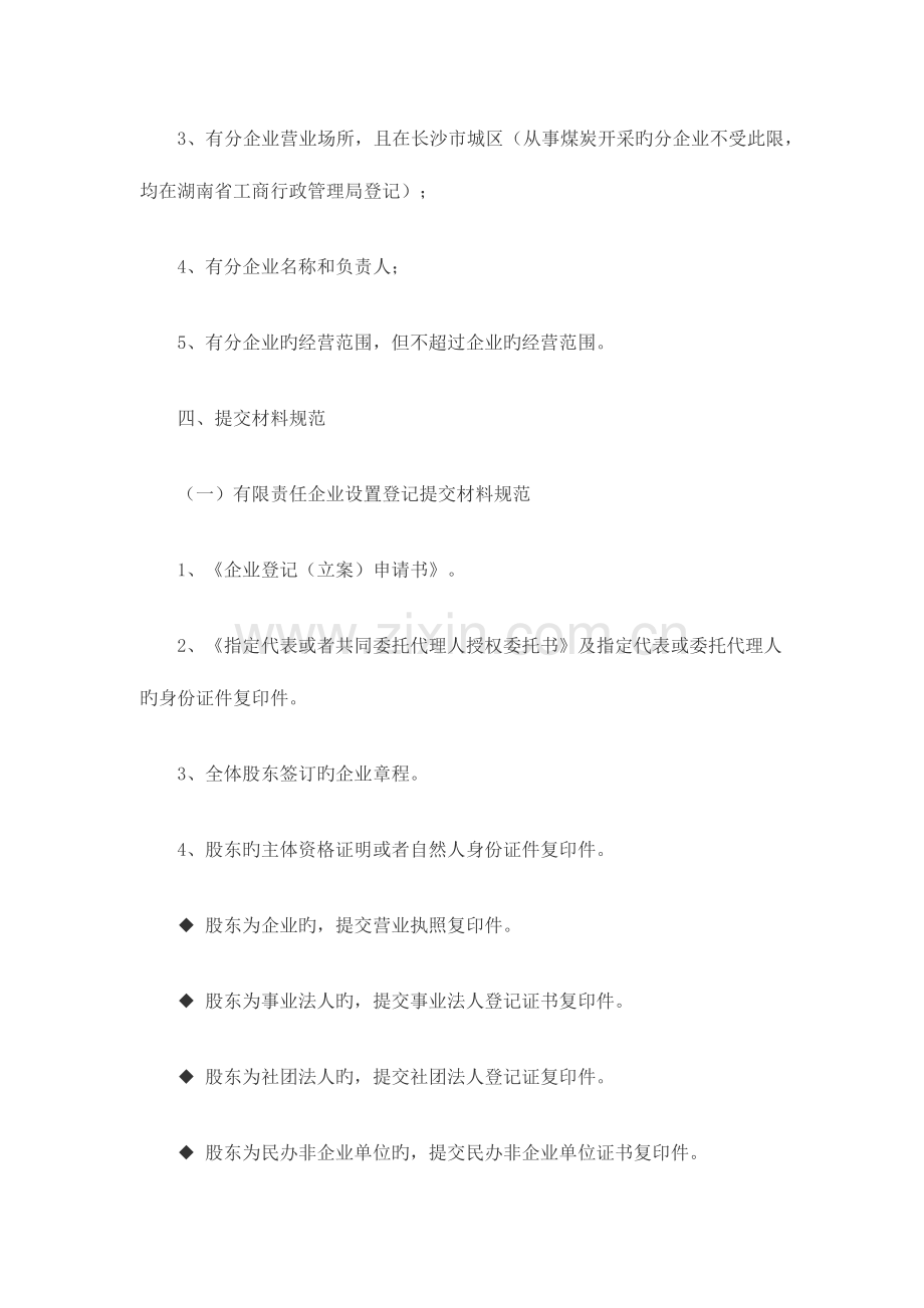 湖南省分公司设立登记提交材料规范.docx_第3页